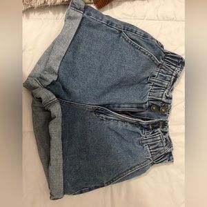 Denim shorts
